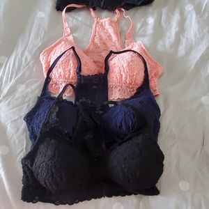 Lot of 4 Aerie small bralettes